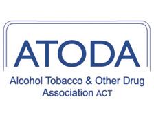 Logo for Alcohol Tobacco &amp; Other Drug Association ACT